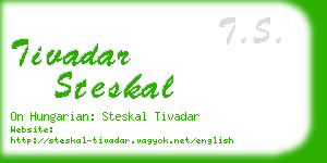 tivadar steskal business card